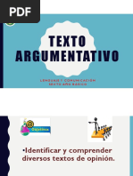 Lenguaje y Comunicación Texto Argumentativo