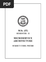 M.SC IT Microservice Architecture SUBJECT CODE PSIT203 Inside Pages