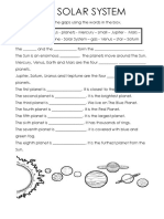 THE SOLAR SYSTEM Interactive Worksheet