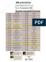 Calendario Aulas NT 2023 Seminario