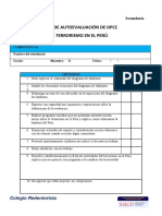 Ficha de Autoevaluación Del Terrorismo en El Perú