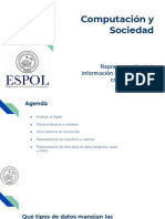 Computación y Sociedad: Representación de La Información en Los Sistemas Computacionales