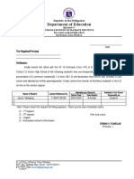 Request For Form 137