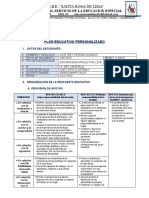 Plan Educativo Personalizado Jhon Tery Cipriano Guardia