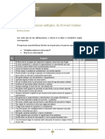 Cuestionario de Inteligencias Multiples