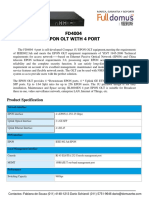 FD EPON OLT 4 PORT FD4004 - Datasheet