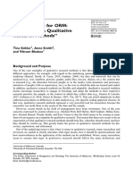 Kohler Et Al 2018 Feature Topic For Orm Templates in Qualitative Research Methods