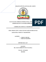 Ensayo-Producción y Atracción de Viajes de Mercancías