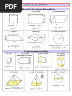 Formulaire Geometrie