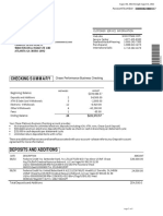 August Bank Statement