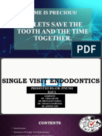 Single Visit Endodontic Therapy