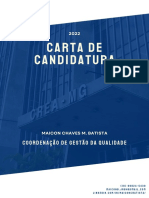 Carta de Candidatura Ao CREA JR - Coordenação de Gestão Da Qualidade