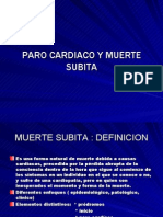 Paro Cardiaco y Muerte Subita