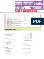 Funciones Inversas para Quinto Grado de Secundaria