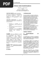 Informe Transformador Monofasico