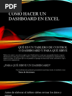 Cómo Hacer Un Dashboard en Excel