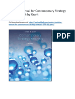 Solution Manual For Contemporary Strategy Analysis 10th by Grant