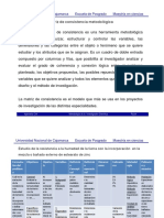 Matriz de Consistencia Metodologica - Unc