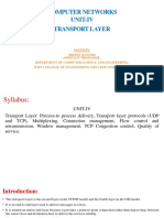 UNIT-IV Transport Layers