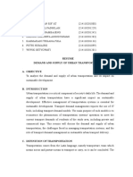 Resume Demand and Supply of Urban Transportation Team 2