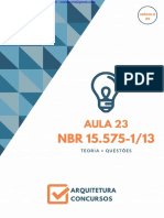 Aula 23 - NBR 15575-1 - Teoria Questões