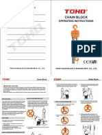 Manual For HSZ-622 Chain Block