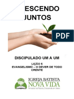 Discipulado Um A Um - Lição 5 - Evangelismo - Dever 2.1