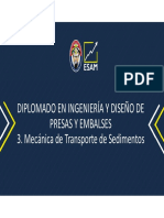 Mecánica de Transporte de Sedimentos