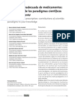 Prescripción Inadecuada de Medicamentos-Aportaciones Desde Los Paradigmas Científicos