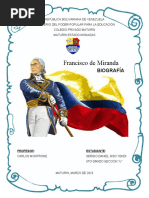 Biografia Francisco de Miranda