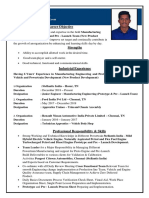 Resume - PARTHIBAN - Manufacturing Engineering - New Product Development - Parthi Sakthi