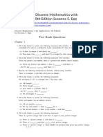 Test Bank For Discrete Mathematics With Applications 5th Edition Susanna S Epp