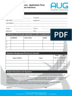 AUG OZ App Form & Student Agreement