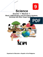 Sci9 q1 Mod1 Respiratory and Circulatory Systems Working With Other Organ Systems