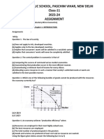 Class 11 Micro Economics Assignment