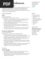 Software Engineering Resume Example