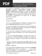 Contrato Internacional de Compraventa