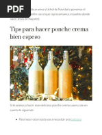 Cómo Hacer Ponche Crema Bien Espeso