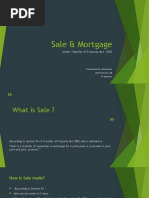 Sale & Mortgage