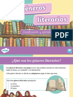 Los Géneros Literarios