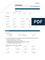 3-1 Zero and Negative Exponents CYU