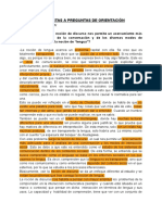 Discurso, Técnica y Comunicación - Respuestas A Preguntas de Orientación