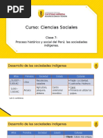 Clase 7 - Proceso Histórico y Social Del Perú, Las Sociedades Indígenas - Tagged