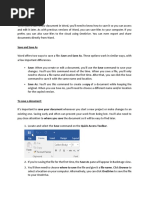 Saving and Sharing Document