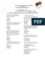 Examen Diagnostico 3° 2021 - 2022