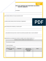 Ficha Personal 14-06-23 Organizamos Una Campaña para Mantener Saludable Nuestro Ambiente