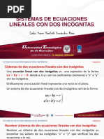 Ecuaciones Lineales 2 Incognitas 2022