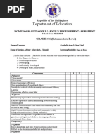 Homeroom Guidance Learners Development Assessment Grade 4 6 Depedtambayan Autosaved 2