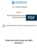 Weak Slot-And-Filler Structure, Game Playing and Planning