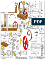 A3 General Arrangement, Isometric View, Bill of Material, Parts and Assemblies Experimental Model Steam Engine Using A Bourdon Tube